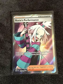 Pokemon TCG Roxie's Performance 112/086 Chaos Rising Full Art Holo NM - Image 1
