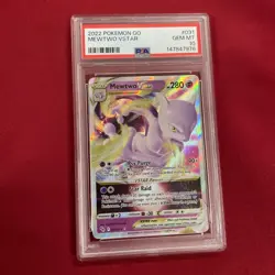 GRADED PSA 10 2022 Pokemon Go Mewtwo VStar #031 - Image 1