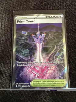 Prism Tower 111/086 Full Art Ultra Rare Near Mint Chaos Rising Pokemon - Image 1