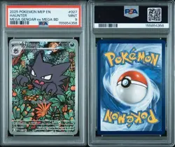 2025 POKEMON MEP EN-ME BLACK STAR PROMO #027 HAUNTER PSA 9 - Image 3
