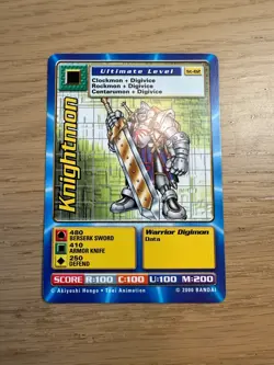 St-82 Knightmon Digimon Swedish Promo Card TCG Rare Digi-Battle Bandai NM - Image 3