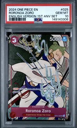 Roronoa Zoro (English Version 1st Anniversary Set) OP01-025 One Piece - Image 1