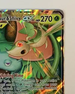 Venusaur & Snivy GX - 1/236 - SM Cosmic Eclipse Holo Rare Pokemon Card - NM/MINT - Image 4