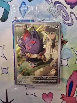 Pokemon Card - N's Zorua - 189 - Holo Promo - Scarlet & Violet promo - SEALED - Image 1