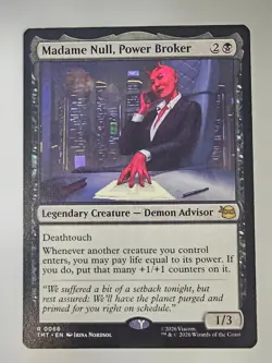 Mtg - Madame Null, Power Broker - Teenage Mutant Ninja Turtles - Rare - #66 - NM - Image 1