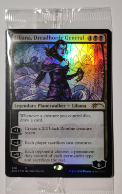MTG Secret Lair Stained Glass Liliana, Dreadhorde General #510 -SLD Promo Sealed - Image 1