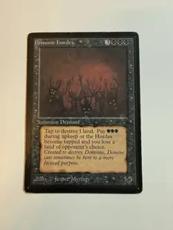 Magic: The Gathering - MTG - Demonic Hordes - Beta - Rare - English - LP - Image 1