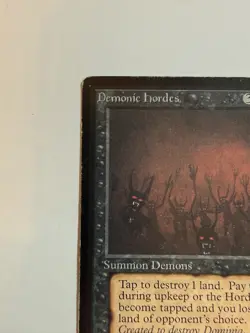 Magic: The Gathering - MTG - Demonic Hordes - Beta - Rare - English - LP - Image 3