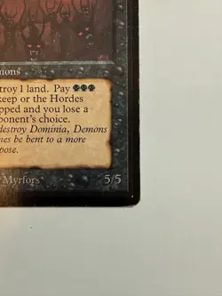 Magic: The Gathering - MTG - Demonic Hordes - Beta - Rare - English - LP - Image 5