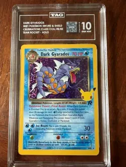 Pokemon SWSH Celebrations Classic Col Dark Gyarados #8/82 TAG 10 Gem Mint - Image 1
