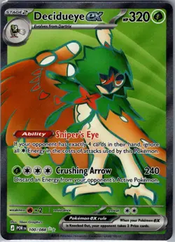 Decidueye ex - 100/088 ME03: Perfect Order - Pokemon Card - NM - Image 1