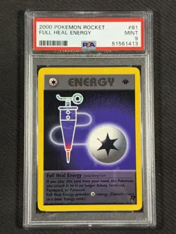 Pokemon Cards PSA 9 MINT Full Heal 1st Edition Team Rocket 2000 WotC 81/82 - Image 1