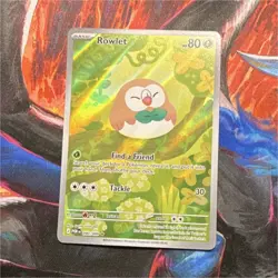 Pokemon TCG Rowlet 090/088 Perfect Order Illustration Rare Holo 80 HP - Image 1