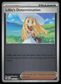 Lillie's Determination 119/132 Uncommon Mega Evolution Pokemon Reverse Holo LP - Image 1