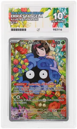 Erika’s Tangela 218/217 Ace Ascended Heroes Pokemon Ace 10 Gem Mint - Image 1