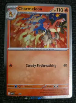 POKEMON TCG CHARMELEON 079 BLACK STAR PROMO CHAOS RISING COSMOS HOLO - Image 3