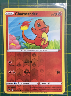 Pokemon TCG Charmander Vivid Voltage 023/185 Reverse Holo Common Near Mint - Image 1