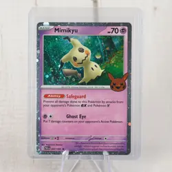 Mimikyu #37 Pokemon Halloween Trick or Trade 2024 Cosmo Holo RARE - Image 1