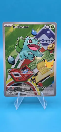 🔥 Bulbasaur 038 MEP First Partner Series 1 Illust. Rare Promo Pokemon Card B16 - Image 1