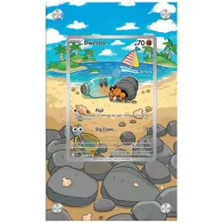 POKEMON TCG EXTENDED ART ACRYLIC CASE CARD DWEBBLE 129 IR BLACK BOLT ANIME L28 - Image 3