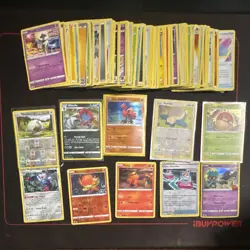 Pokemon TCG Fusion Strike 100+ Mixed Card Lot Reverse Holo Snorlax, Tepig 2021 - Image 1