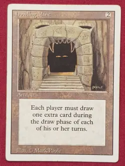 Magic The Gathering REVISED EDITION HOWLING MINE artifact card MTG - Image 1