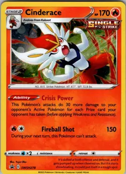 Cinderace - Promo SWSH: Sword & Shield Promo Cards SWSH278 LP - Image 1