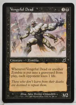 MTG 4X Vengeful Dead NM Playset Scourge 80/143 Regular Common - Image 1