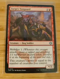 MTG Zurgo's Vanguard 0133 Tarkir: Dragonstorm M/NM Free UK P&P - Image 1