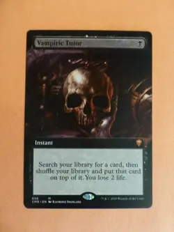 MtG CMR Commander Legends Borderless Vampiric Tutor - NM Pack Fresh - Free Shipp - Image 1