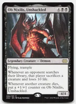 Ob Nixilis, Unshackled 84 Rare Double Masters 2022 Magic: The Gathering NM - Image 1