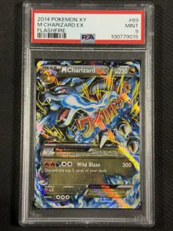 Pokemon Cards PSA 9 MINT M Charizard Ex Flashfire 2014 Ultra Rare 69/106 - Image 1