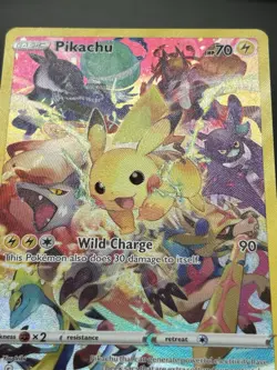 Pokemon Pikachu TCG Card Crown Zenith 160/159 Holo Secret Rare NM/Mint Condition - Image 2
