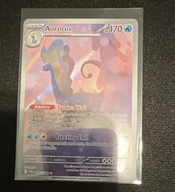 Pokemon TCG Aurorus 092/089 POR Rare Holo 2023 Stage 2 170 HP Freezing Chill - Image 1