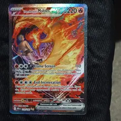 Pokemon Company Team Rocket's Moltres ex 229/182 Destined Rivals SIR Holo EN - Image 1
