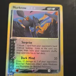 Pokemon TCG Murkrow 47/100 Sandstorm Reverse Holo Uncommon English 70 HP - Image 1