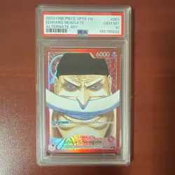 Edward.Newgate Leader Alt Art Foil OP02-001 Paramount War PSA 10 English 2023 - Image 1