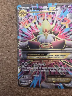 Mega M Alakazam EX 118/124 Fates Collide Full Art Ultra Rare Holo Pokemon Card - Image 3