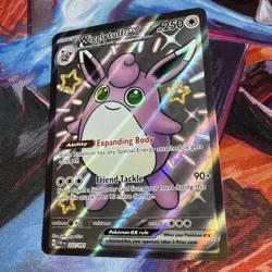 Wigglytuff ex 222/091 Paldean Fates Full Art Shiny Ultra Rare Pokemon Card NM - Image 2