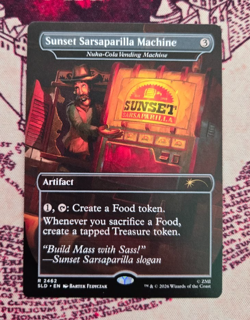 MTG Sunset Sarsaparilla Machine Borderless Nuka-Cola Fallout Secret Lair NM - Image 1