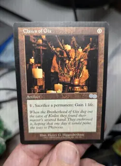1x Claws of Gix Urza's Saga NM - Magic MTG Premodern x1 - Image 1