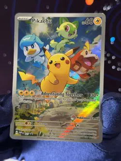 Pikachu SVP EN 027 Pokemon Center Promo Paldea Evolved Scarlet & Violet NM/M - Image 1