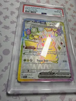 Pokemon Pikachu EX Surging Sparks #219/191 SV08 Gem Mint PSA 10 - Image 2