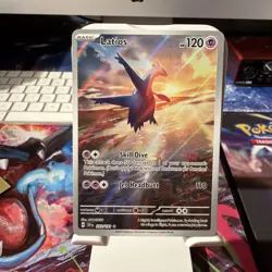 Latios Illustration Rare Pokemon TCG 203/191 Sv08: Surging Sparks Holo - Image 1