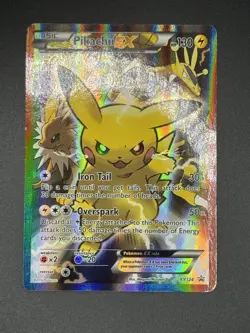Pokemon Pikachu EX Full Art Holo Black Star Promo XY124 130 - Image 1