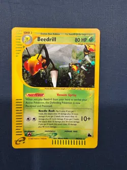 Beedrill H04/H32 Holo Holo Rare Skyridge Pokemon Holo Heavily Played - Image 1