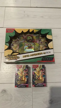 Ascended Heroes Mega Meganium ex Box & 2 booster bundles - Image 1