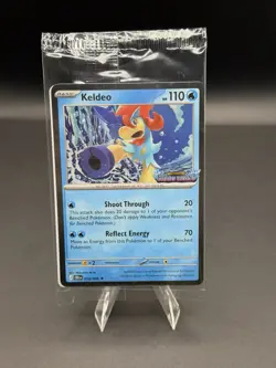 Keldeo 019/086 ME04 Chaos Rising Stamped Holo Promo SEALED Pokemon - Image 1