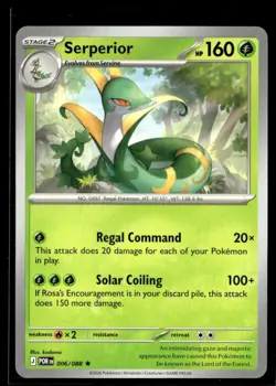 2025 Perfect Order- Non Holo Pre Release Exclusive . Serperior Stage 2 / Rare #6 - Image 1