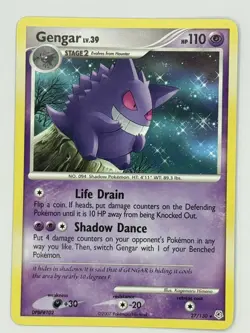 Gengar 27/130 - Non Holo Rare - Pokemon Diamond & Pearl - NM/LP+ - Image 3